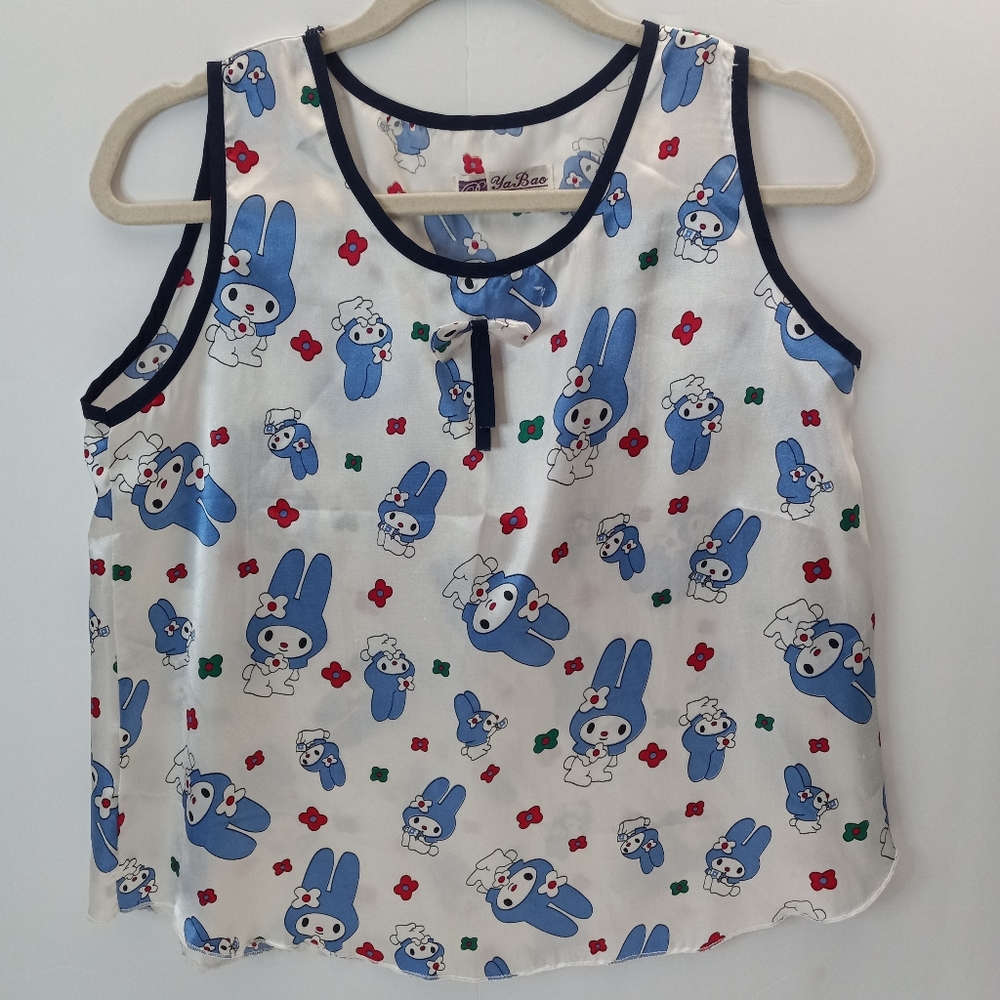 Vintage Ya Bao RARE Blue My Melody Tank Top
